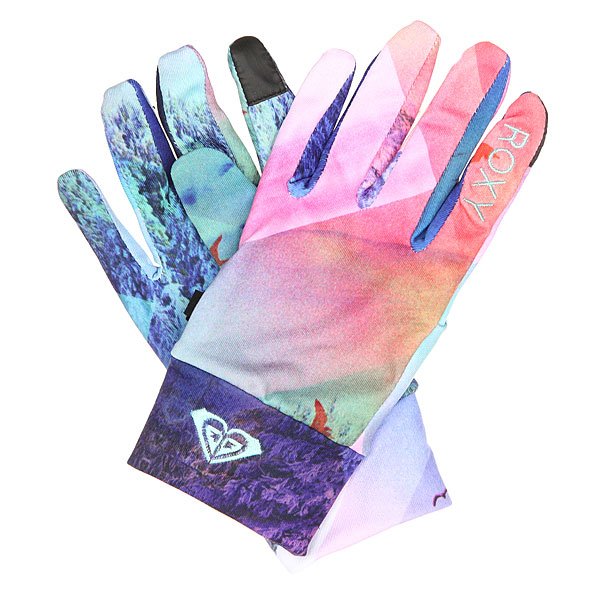 фото Перчатки женские Roxy Liner Gloves Mystic Mountains Bright