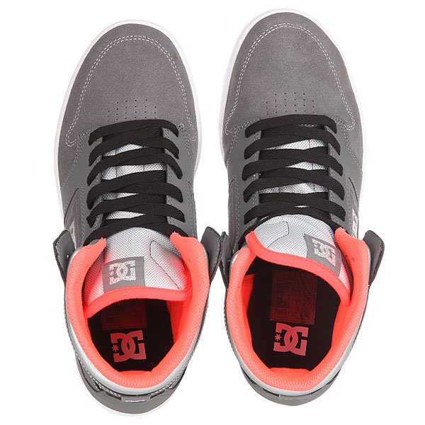 Кеды кроссовки высокие женские DC Argosy High Se Grey/Light Grey