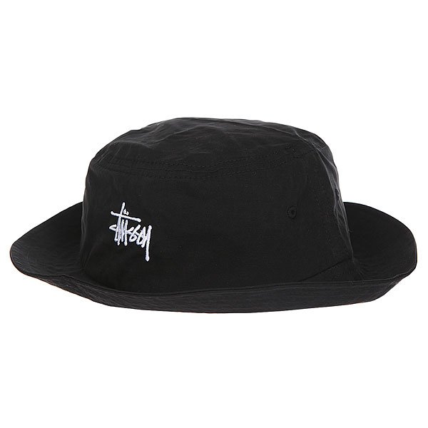фото Панама Stussy Classic Logo Bucket Hat Black