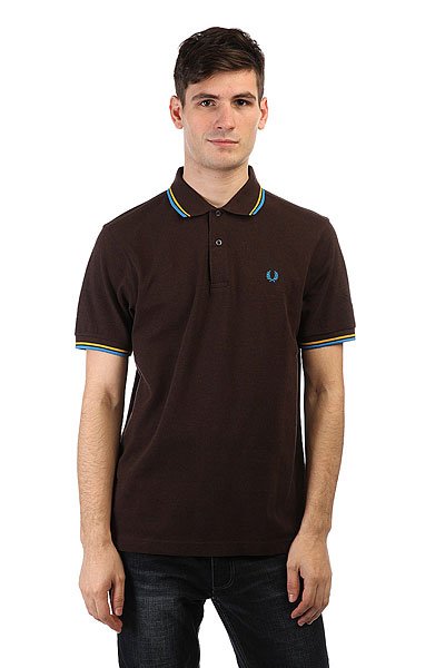 фото Поло Fred Perry Twin Tipped Brown