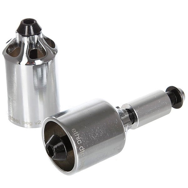Пеги для самоката Ethic Steel Pegs Polished Пеги для самоката Ethic Steel Pegs PolishedПеги для самоката.Характеристики:Вес: 110 г / 164 г (с осями).Материал: 4130 сталь. Диаметр: 30 мм. Длина задней: 40 мм. Длина передней: 51 мм. 2 штуки в комплекте.<br><br>Цвет: серый<br>Тип: Пеги для самоката<br>Возраст: Взрослый<br>Пол: Мужской