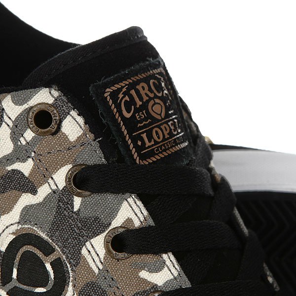 Кеды кроссовки низкие Circa Lopez 50 Slim Camo/Black от Proskater Кеды кроссовки низкие Circa Lopez 50 Slim Camo/Black от Proskater
