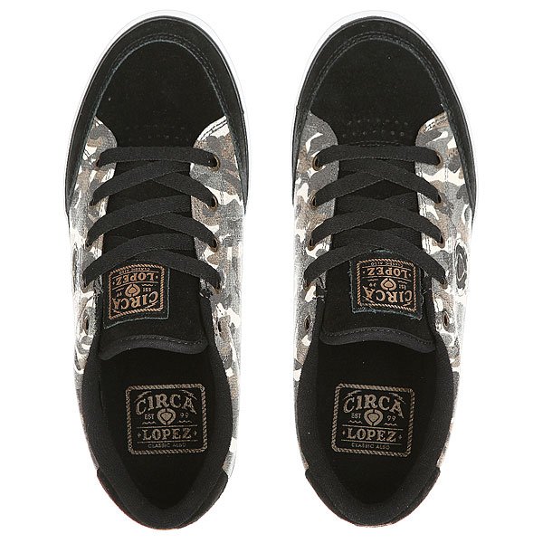 Кеды кроссовки низкие Circa Lopez 50 Slim Camo/Black от Proskater Кеды кроссовки низкие Circa Lopez 50 Slim Camo/Black от Proskater