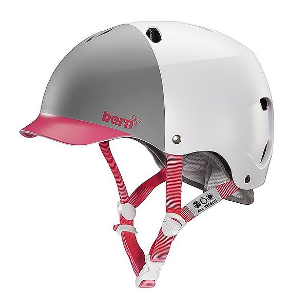 Шлем для сноуборда женский Bern Water Lenox Satin White