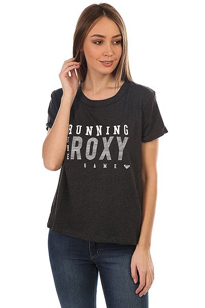 Футболка женская Roxy Minorswinga Anthracite Футболка женская Roxy Minorswinga Anthracite<br><br>Цвет: серый<br>Тип: Футболка<br>Возраст: Взрослый<br>Пол: Женский