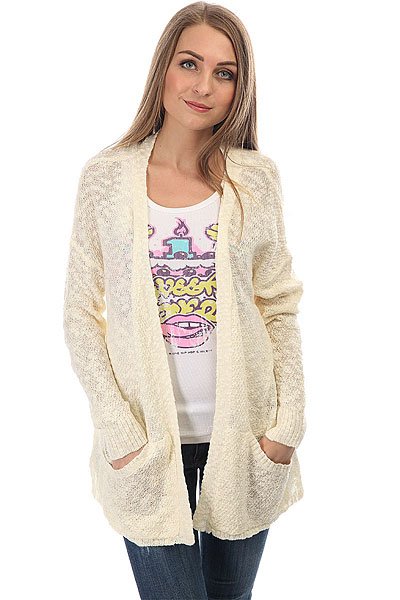 Кардиган женский Roxy Moveonup Pristine/Angora Кардиган женский Roxy Moveonup Pristine/Angora<br><br>Цвет: бежевый<br>Тип: Кардиган<br>Возраст: Взрослый<br>Пол: Женский