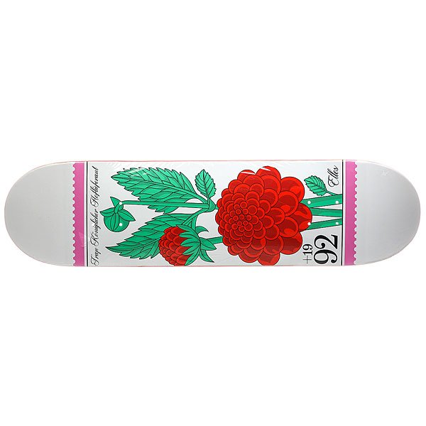 фото Дека для скейтборда для скейтборда Trap PAPER FLOWERS PE White 32 x 8.125 (20.6 см)