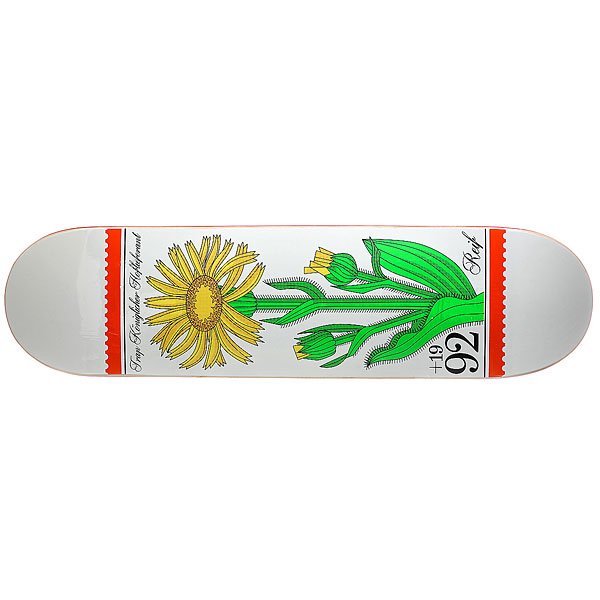 фото Дека для скейтборда для скейтборда Trap PAPER FLOWERS PR White 32.125 x 8.25 (21 см)