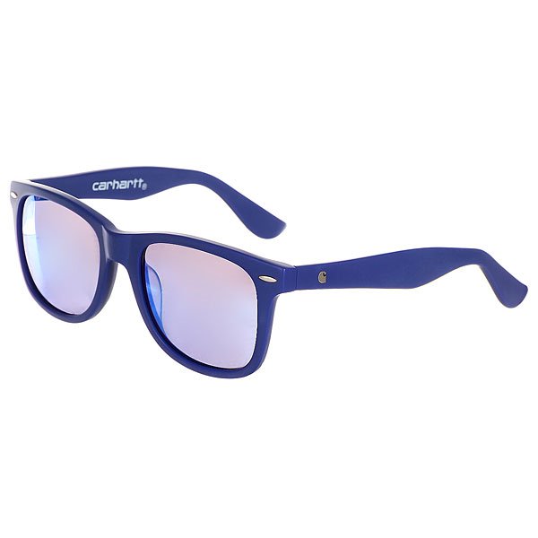 фото Очки Carhartt Wip Dearborn Sunglasses Yale Blue Matte/Blue Mirrored Lenses