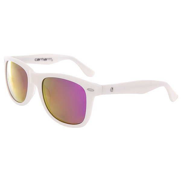 фото Очки Carhartt Wip Dearborn Sunglasses White Matte/Purple Mirrored Lenses
