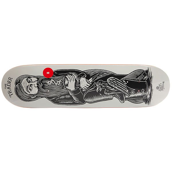 фото Дека для скейтборда для скейтборда Element Family Trader Grey/Black 31.5 x 8 (20.3 см)