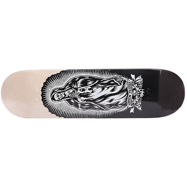 фото Дека для скейтборда для скейтборда Santa Cruz Jessee Bone Guadalupe Pro Black/White/Beige 31.8 x 8.25 (21 см)