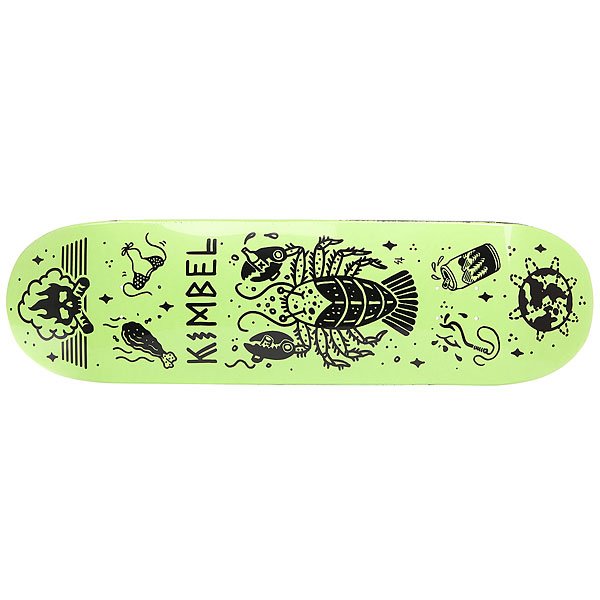 фото Дека для скейтборда для скейтборда Creature Kimbel Tanked Pro Black/Green 33 x 9 (22.9 см)