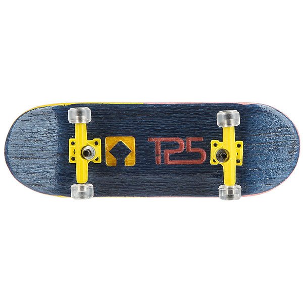 Фингерборд Turbo-Fb П10 Wide 32м с деревянным боксом Navy/Yellow/Clear