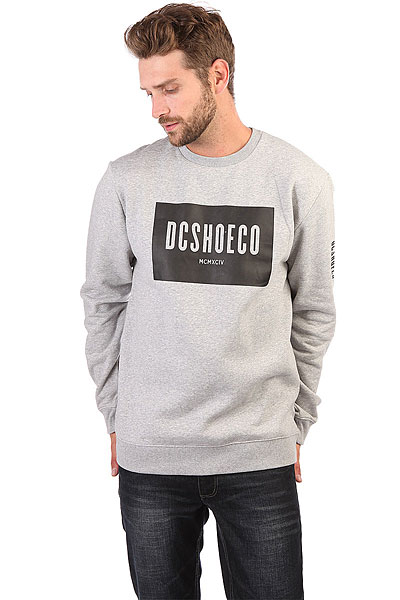 Фото #1: Свитшот DC Squareside Crew Grey Heather