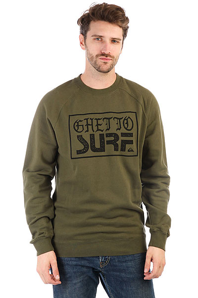Толстовка классическая Quiksilver Ghettosurfcrew Olive Night Толстовка классическая Quiksilver Ghettosurfcrew Olive Night<br><br>Цвет: зеленый<br>Тип: Толстовка классическая<br>Возраст: Взрослый<br>Пол: Мужской