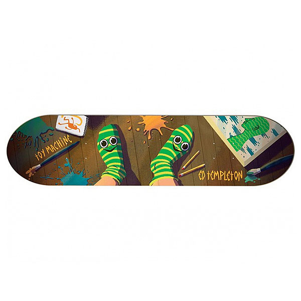 фото Дека для скейтборда для скейтборда Toy Machine Templeton Socks 8.125 (20.6 см)