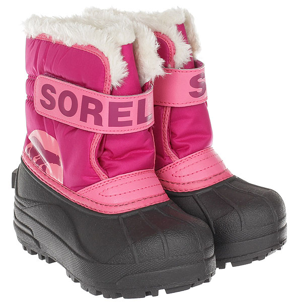 фото Ботинки для сноуборда детские Sorel Childrens Snow Commander Tropic Pink Deep Blush