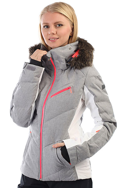 фото Куртка утепленная женская Roxy Snowstorm Heritage Heather