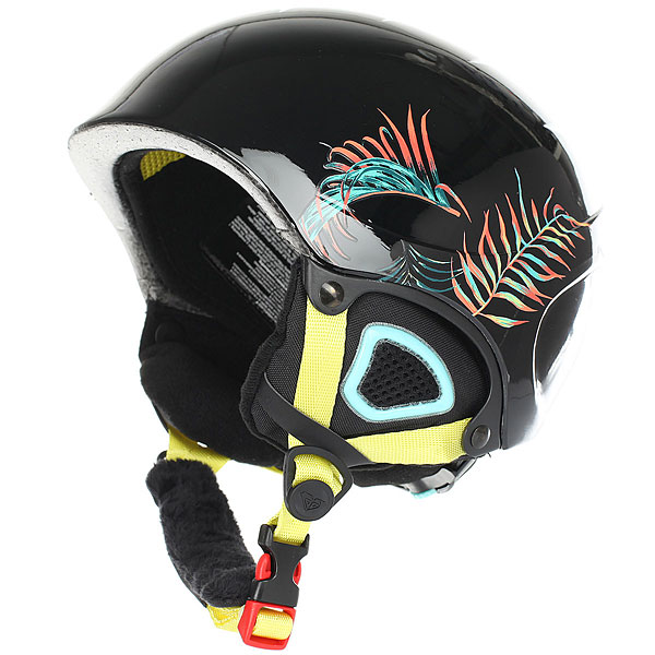 фото Шлем для сноуборда детский Roxy Misty Girl Pck True Black neon Palm