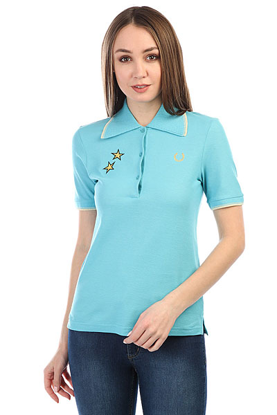 фото Поло Fred Perry Star Embroidered Pique Blue