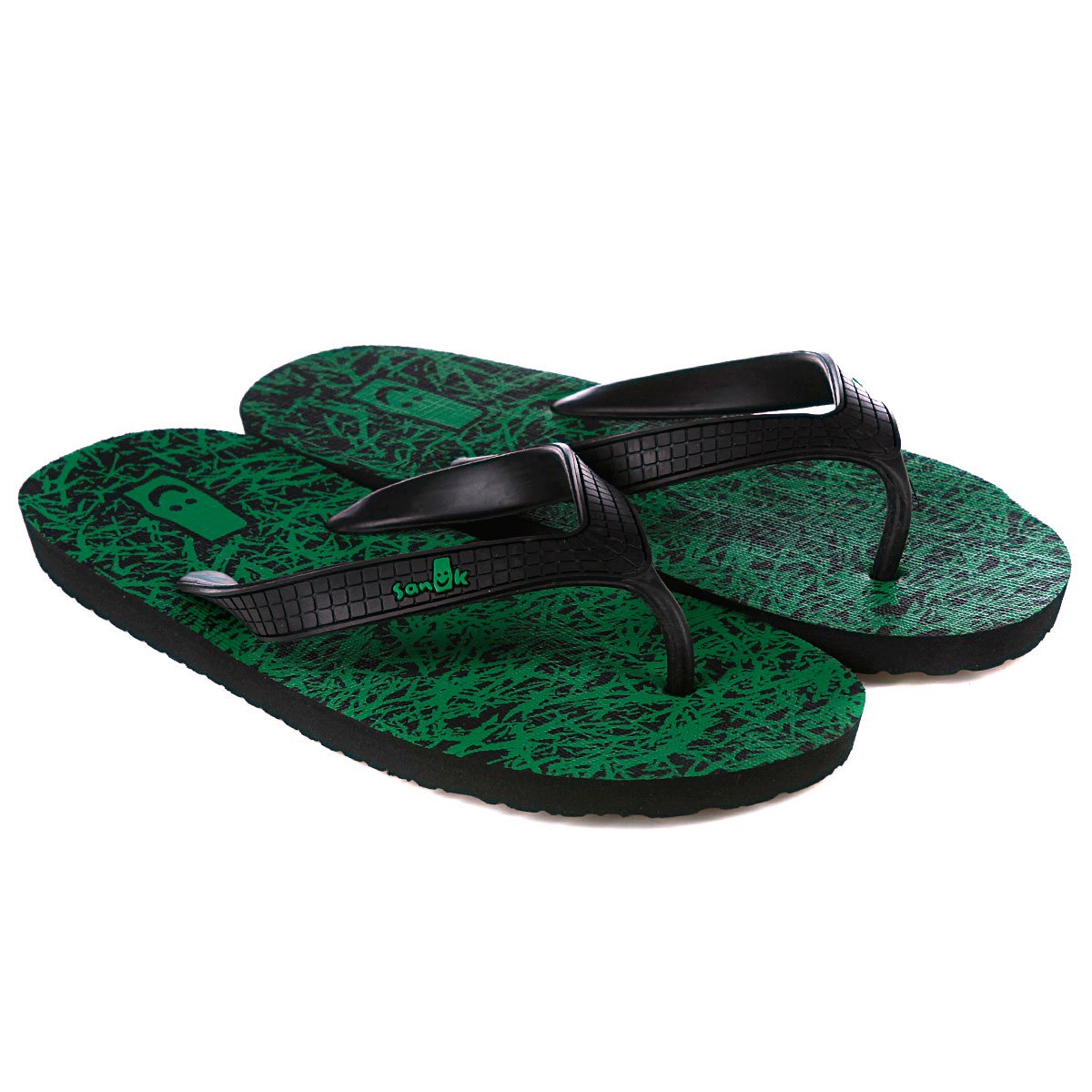 Купить шлепанцы Sanuk Rubber Dubs Green/ Grass (070812sanuk01) в  интернет-магазине Proskater.ru