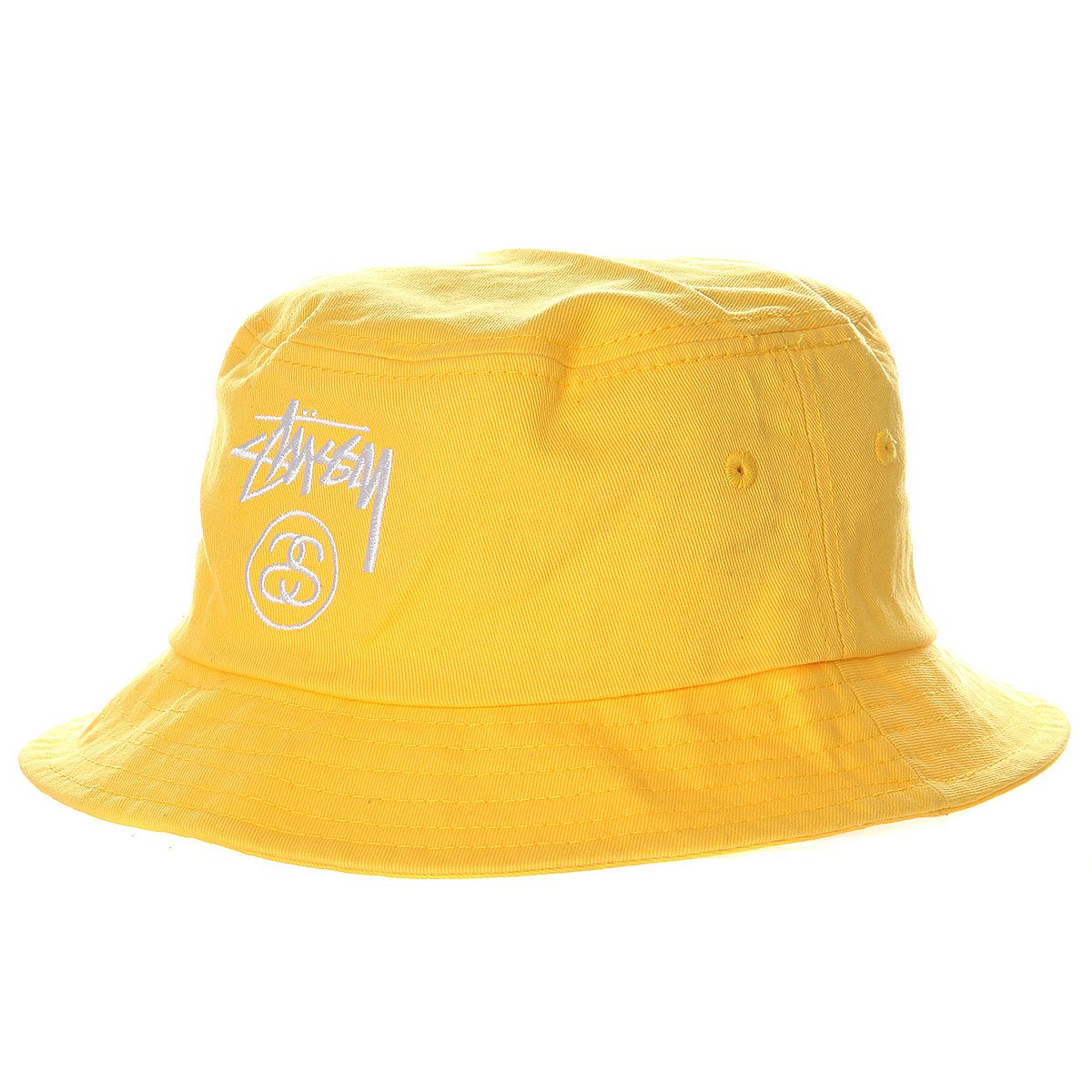 stussy yellow bucket hat