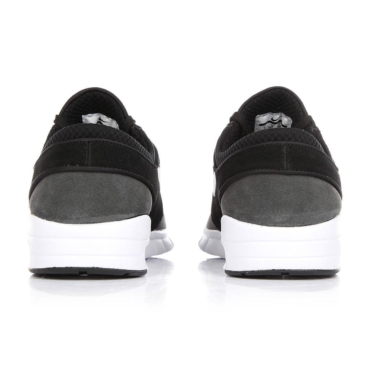 nike sb janoski platinum & red suede skate shoes