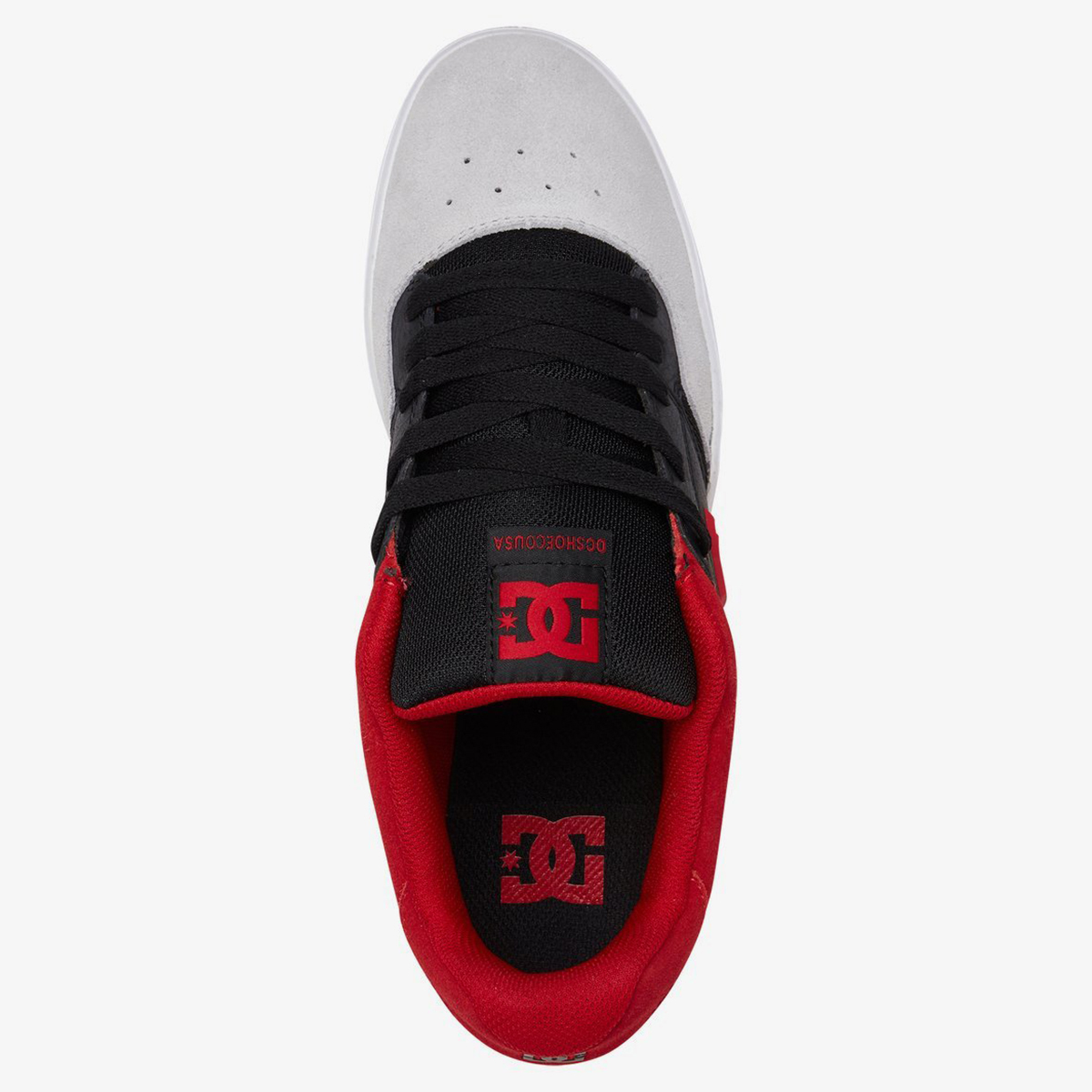 dc shoes black red