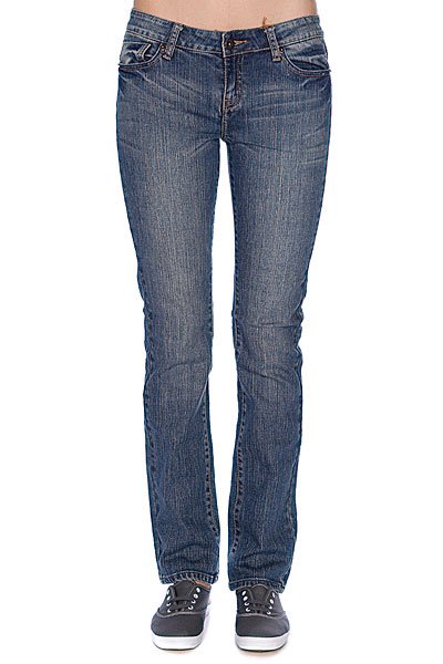 фото Джинсы узкие женские Zoo York Straight Leg Med Wash