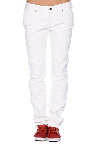 фото Джинсы узкие женские Zoo York Skinny Fit White