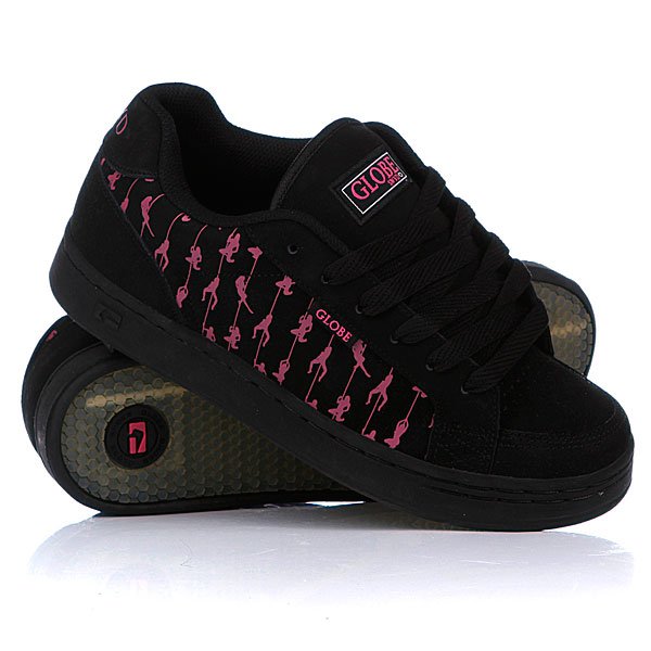 фото Кеды кроссовки Globe Vice Swyd Black/Hot Pink