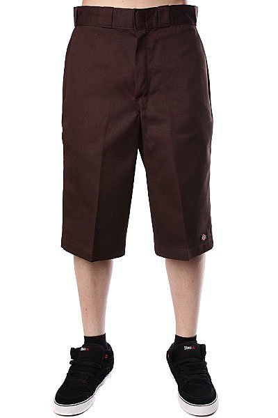 фото Классические мужские шорты Dickies 15 Work Short W/Cell Phone Pocket Dk.Brown