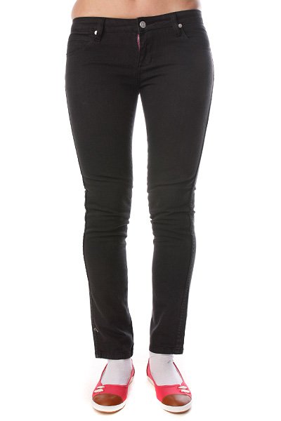 фото Джинсы узкие женские Ezekiel Tori Skinny Pants Black