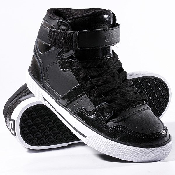 фото Кеды кроссовки высокие Globe Superfly-Vulcan Black Cracked