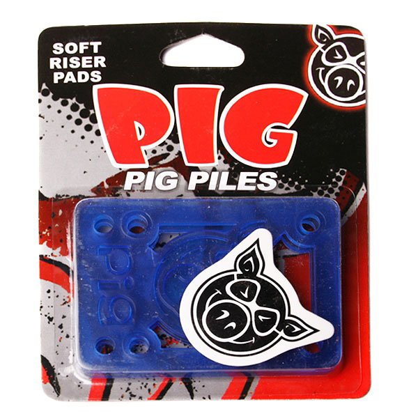 

Подкладки для скейтборда Pig Piles Soft Riser Pads Blue (2 Pack)