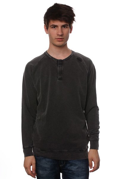 фото Свитер Ezekiel Hazy Fleece Henley Black