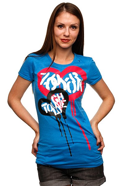 фото Футболка женская Zoo York Tough Love Tee Blue Heather