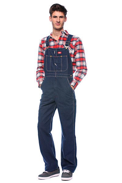 фото Комбинезон Dickies Duck Bib Overall Washed Indigo Denim