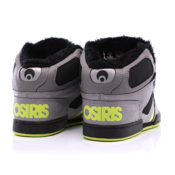 【issy】 Купить кеды утепленные Osiris Nyc 83 Shr Grey/Black/Lime
