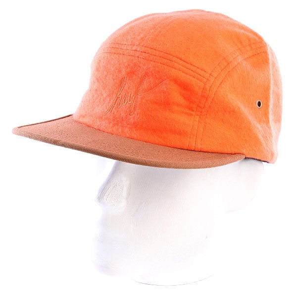 фото Бейсболка пятипанелька Huf Outback Script Volley Orange