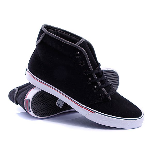 фото Кеды кроссовки высокие Gravis Slymz Mid Black