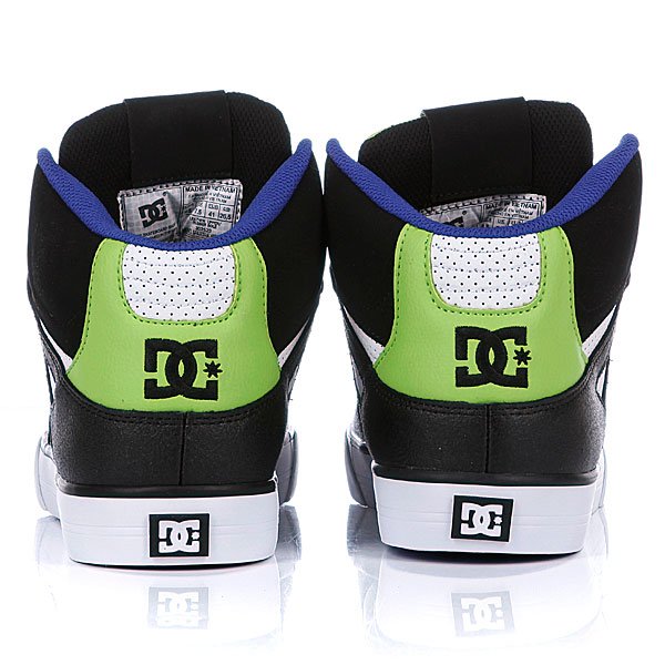 DC Spartan Hi Wc Shoe Black White Soft Lime D0302523 KWLD Proskater.ru