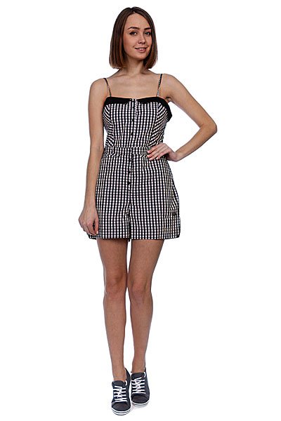 фото Платье женское Fred Perry Amy Gingham Playsuit Black