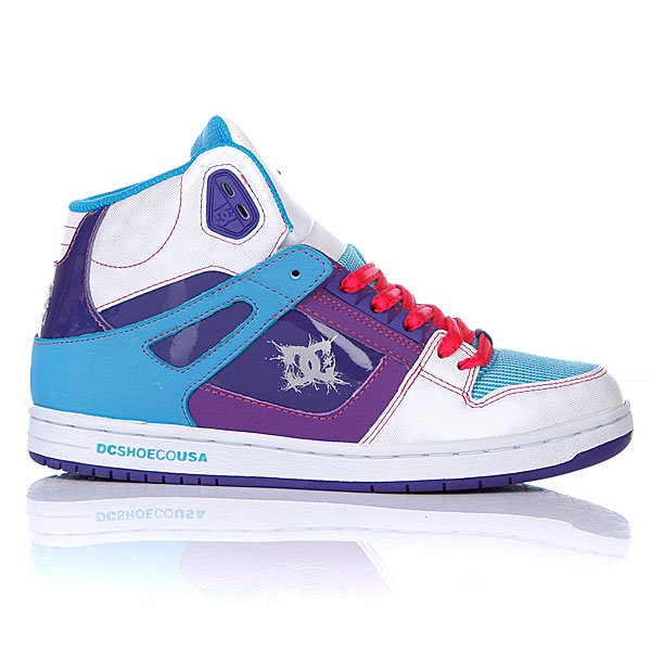 DC Rebound Hi Womens Shoe White Purple D0302164 WHPD Proskater.ru