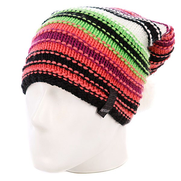 фото Шапка с помпоном женская Rip Curl Rainbow Beanie Georgia Peach