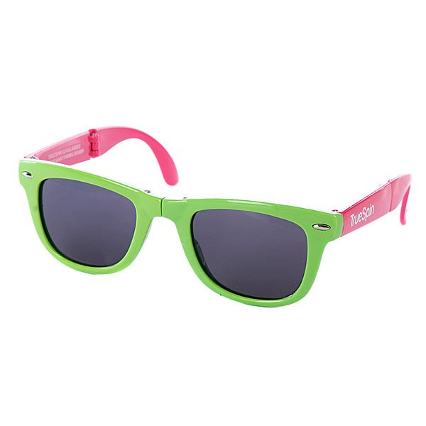 фото Очки True Spin Folding Sunglasses Green/Pink