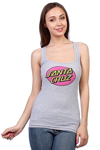 фото Майка женская Santa Cruz Other Dot Tank Heather Grey