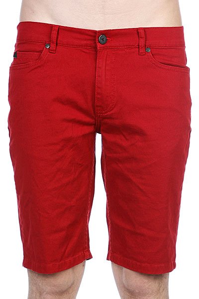 фото Джинсовые мужские шорты Fallen Winslow Short Washed Red