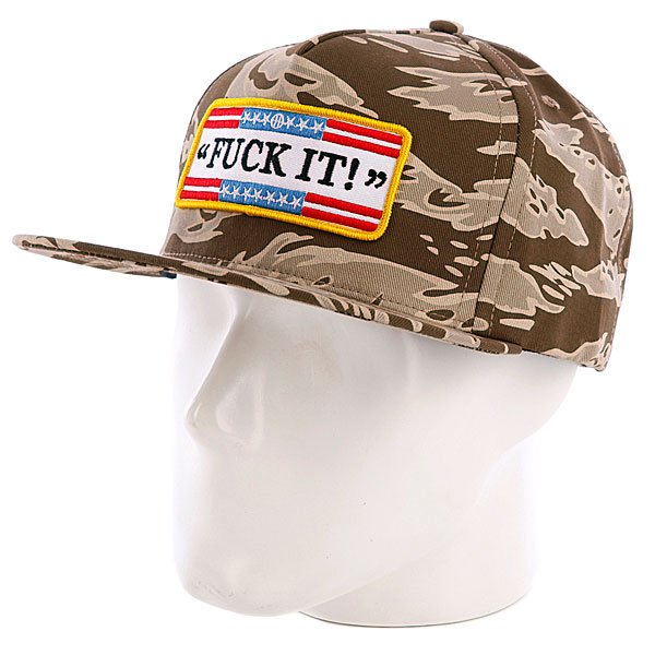 фото Бейсболка пятипанелька Huf Fuck It 5 Panel Desert Tiger Camo